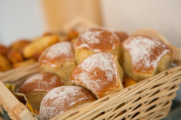 Homemade bread and delicious pastries